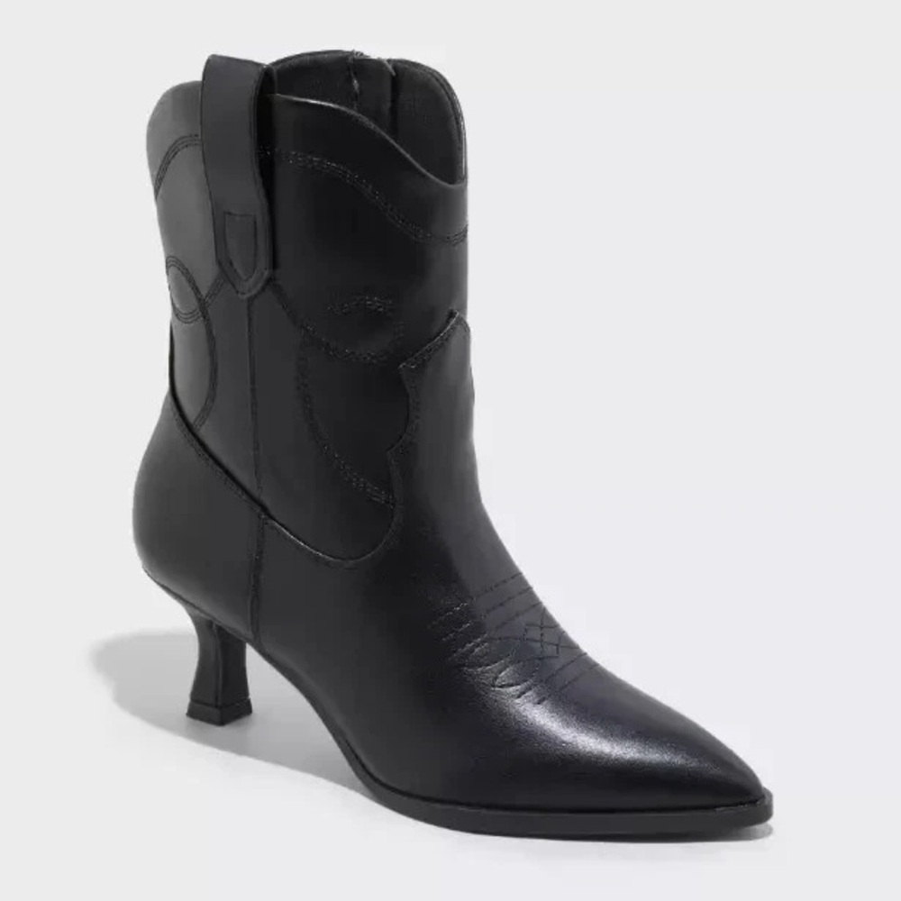 Women's Jenson Western Ankle Boots with Memory Foam Insole -‎ Universal Thread
